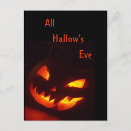 Beängstigend Halloween Pumpkin Postkarte