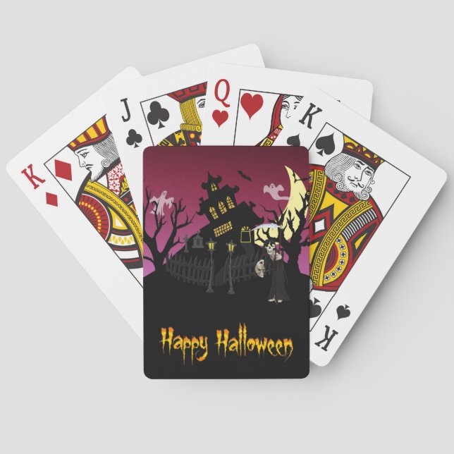 Beängstigend Halloween Spielkarten (Rückseite)