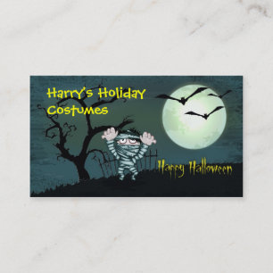 Beängstigend Halloween Visitenkarte