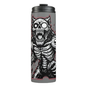 Beängstigend Halloween Zombie Werewolf Thermosbecher