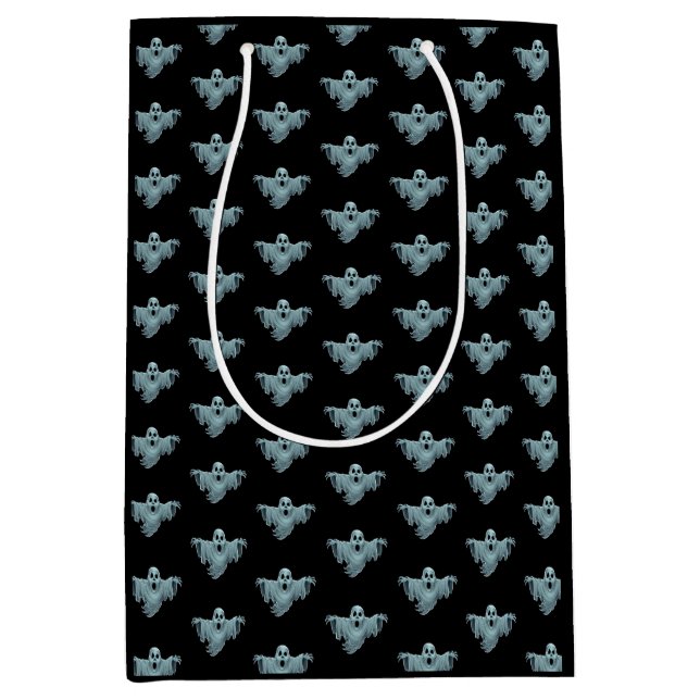 Beängstigend Haunting Ghost Mittlere Geschenktüte (Vorderseite)