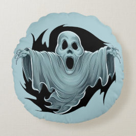 Beängstigend Haunting Ghost Rundes Kissen