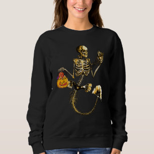 Beängstigend Mermaid Skeleton Halloween-Party Kost Sweatshirt