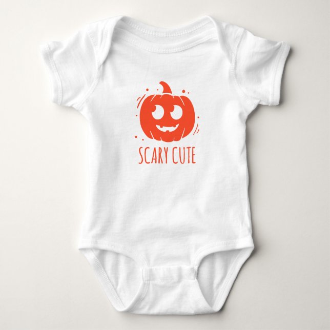 Beängstigend Niedliches Halloween Baby Jersey Body Baby Strampler (Vorderseite)