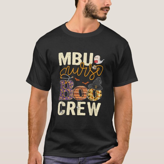 Beängstigend Nurse Halloween Ghost Spider MBU Nurs T-Shirt (Vorderseite)