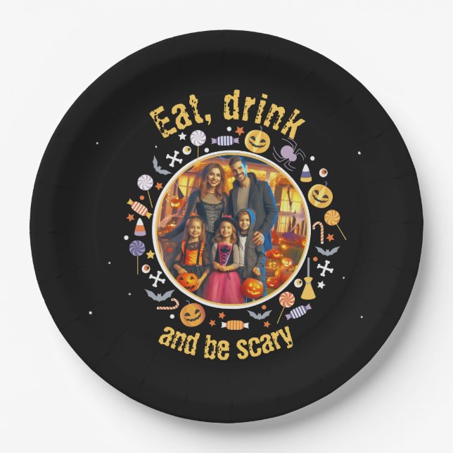 Beängstigend Pappteller (Vorderseite)