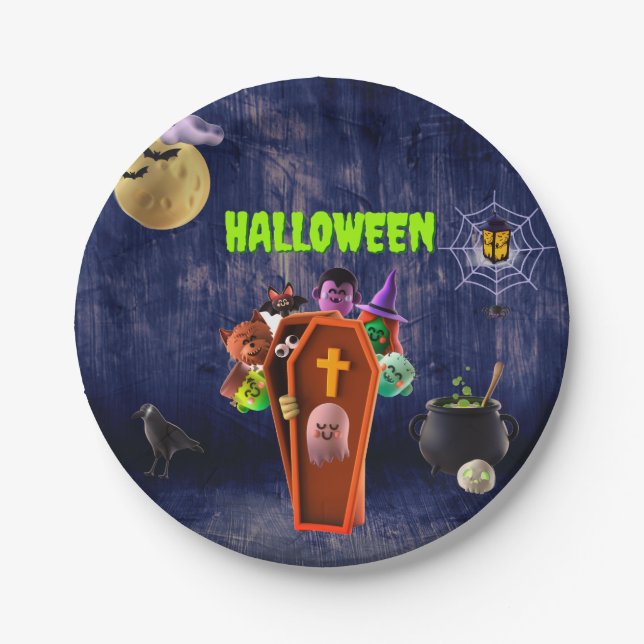 Beängstigend Pappteller (Vorderseite)