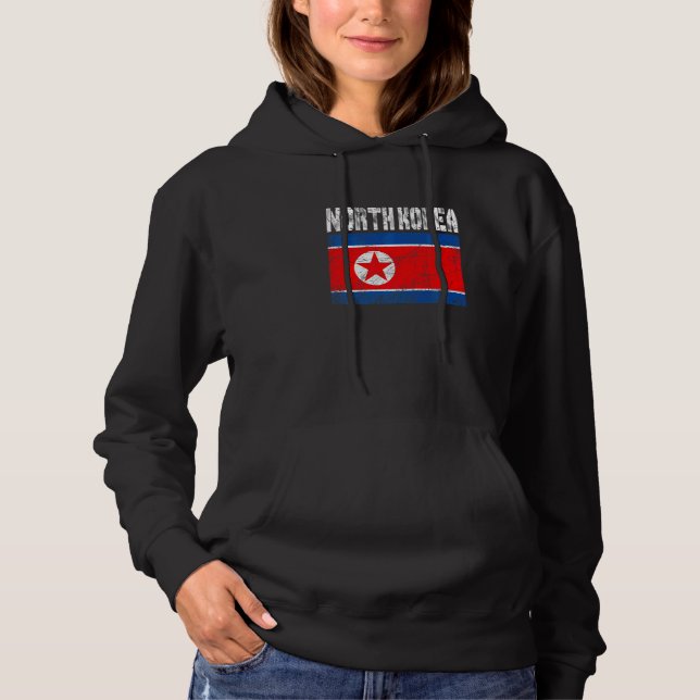 Beängstigend Patriotische Nordkoreaflagge Männer F Hoodie (Vorderseite)