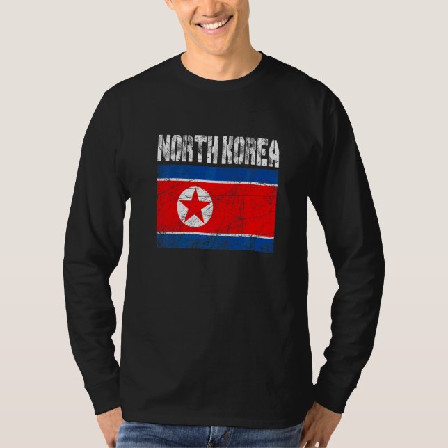 Beängstigend Patriotische Nordkoreaflagge Männer F T-Shirt (Vorderseite)