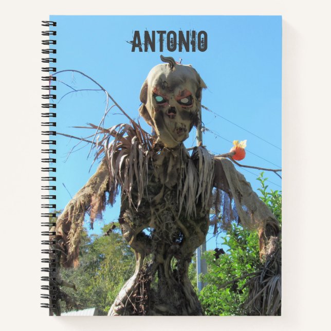Beängstigend Personalisiertes Zombie-Notebook Notizbuch (Vorderseite)
