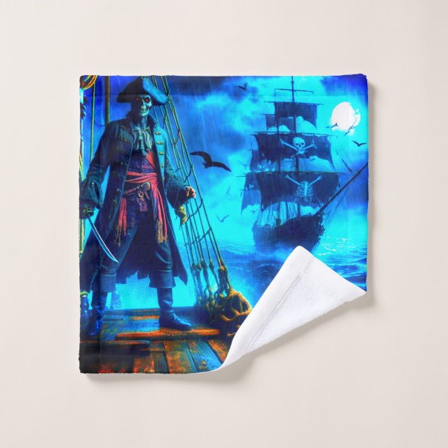 Beängstigend Pirate Waschlappen (Waschlappen)