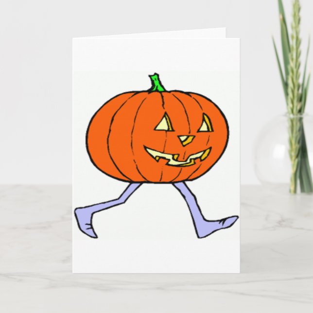 Beängstigend Pumkin Karte (Vorderseite)
