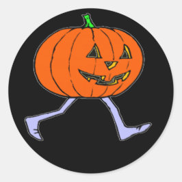 Beängstigend Pumkin Runder Aufkleber
