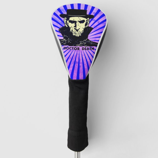 Beängstigend Retro Voodoo Doctor Comic Art Golf Headcover (Vorderseite)