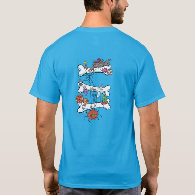 Beängstigend & sonniges Halloween 2025 T-Shirt (Rückseite)