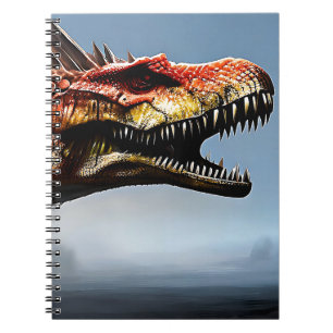 Beängstigend Spinosaurus Dinosaur, Notebook Notizblock
