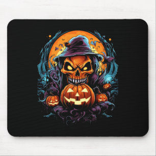 Beängstigend Spooky Castle Halloween Pumpkin Hexe Mousepad