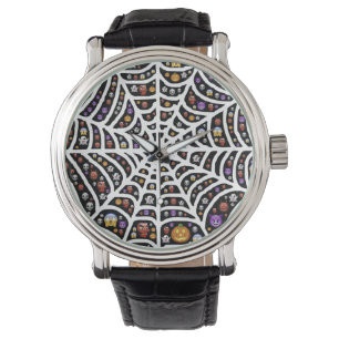 Beängstigend Spooky Cobweb Collage Armbanduhr