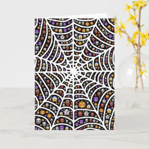 Beängstigend Spooky Cobweb Collage Grußkarte Karte