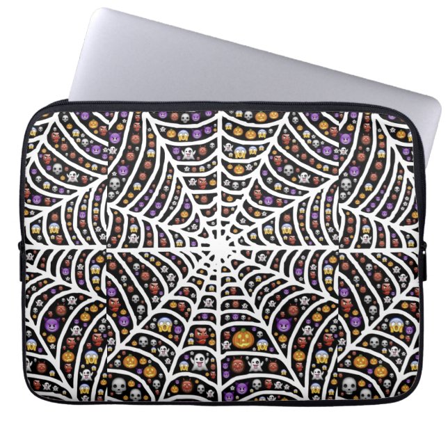 Beängstigend Spooky Cobweb Collage Laptopschutzhülle (Vorderseite)