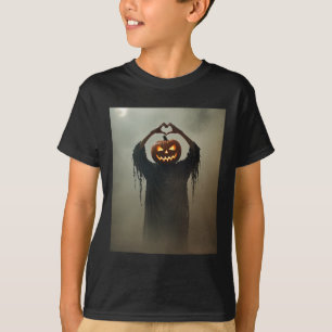 Beängstigend Spooky Jack Olantern Heart Hands Horr T-Shirt