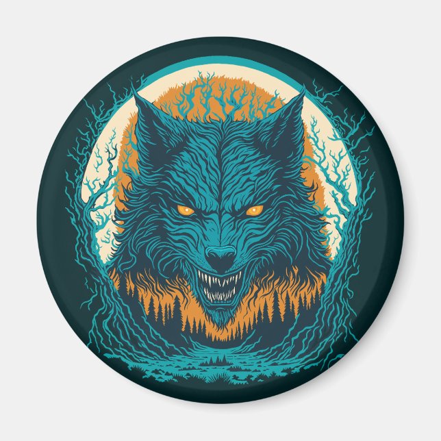 Beängstigend Werewolf Magnet (Vorne)