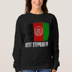 Beängstigende Afghanistan-Flagge Bester Stepdad je Sweatshirt