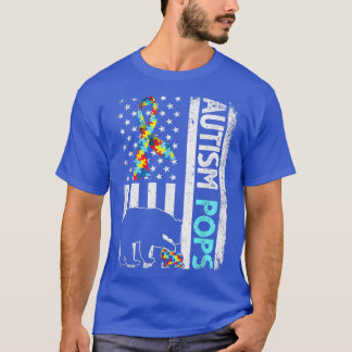 Beängstigende amerikanische Autismus-Pop der Flagg T-Shirt