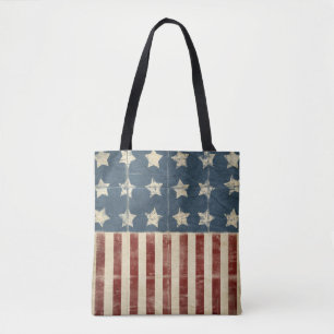 beängstigende amerikanische Flagge Tasche