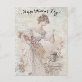 Beängstigende Blume der Vintagen Ansammlung Postkarte