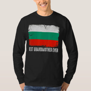 Beängstigende bulgarische Flagge Beste Großmutter  T-Shirt