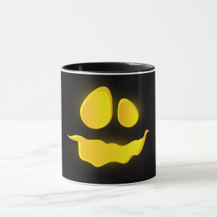 Beängstigende Bumkin lächeln Halloween-Saison Tasse