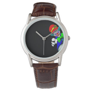 Beängstigende Clownbeobachtung Armbanduhr