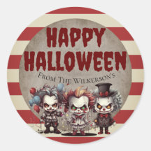 Beängstigende Clowns, griechischer Halloween-Karne