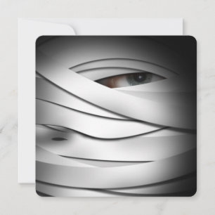 Beängstigende Creepy Halloween Mummy Einladung