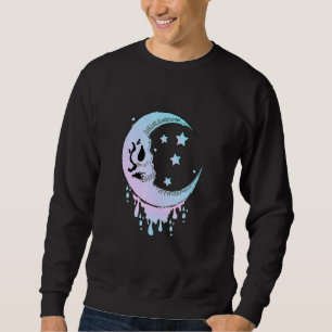 Beängstigende Creepy Moon Goth Satanic Punk Rock S Sweatshirt