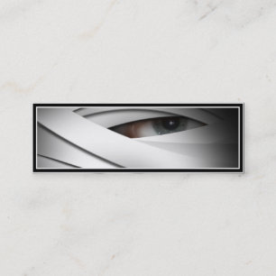 Beängstigende Creepy One Mit Augen Halloween Mummy Mini Visitenkarte