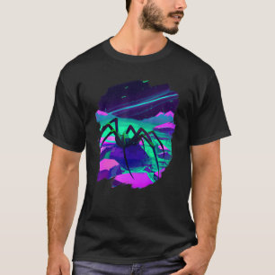 Beängstigende Creepy Riant Mutant Spider Kreatur i T-Shirt