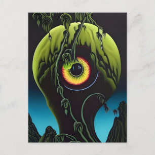 Beängstigende Eyeball-Pflanze Postkarte