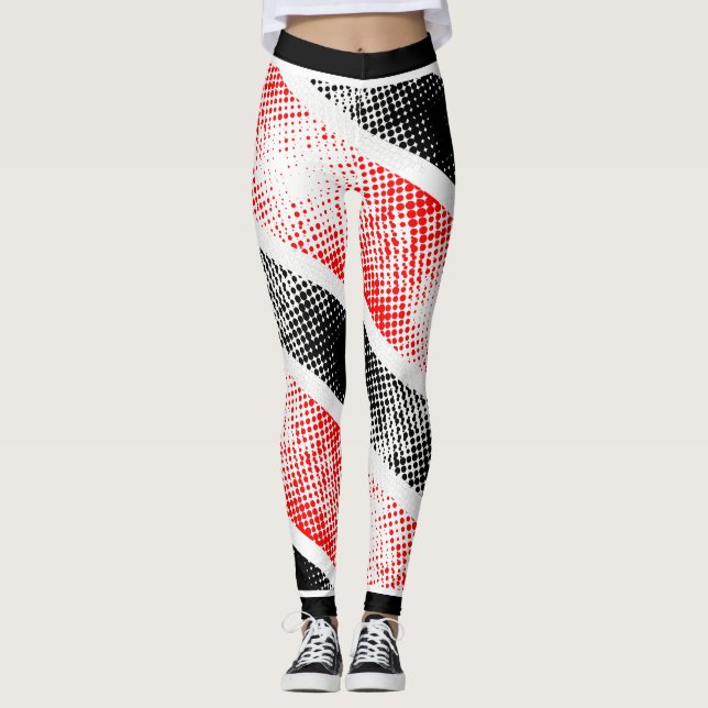 Beängstigende Flagge von Trinidad und Tobago Leggings (Vorderseite)