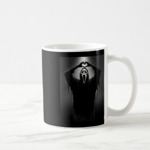 Beängstigende Gesichtshaut Horror Ghost Herz Hände Kaffeetasse