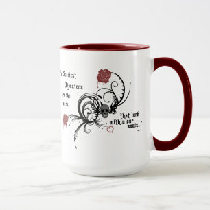 Beängstigende gotische Zitat-Tasse Edgar Allen Po Tasse