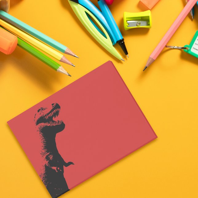 Beängstigende Grafik-Illustration T-Rex Post-it Klebezettel (Von Creator hochgeladen)