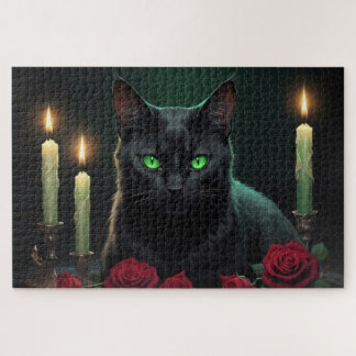 Beängstigende Green Kitty Eyes