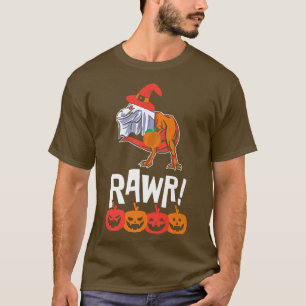 Beängstigende grimmige Halloween-TRe Tyrannosaurus T-Shirt