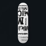 Beängstigende Grunge Urban Typografy Word Cloud Sk Skateboard<br><div class="desc">Der Effekt dieses trendigen, auf Straßentext basierenden Designs hängt von der Länge Ihres Namens ab. Wählen Sie "Klicken, um weiter anzupassen" am unteren Ende der "Personalisieren Sie diese Vorlage", um das gewollt Aussehen zu erhalten. Sie können den Hintergrund und/oder Text auch beliebig gewollt Farbe einstellen. Viel Spaß beim Erstellen. Sie...</div>