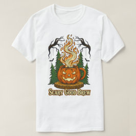 Beängstigende gute Brew Pumpkin-Kaffeehauskunst T-Shirt