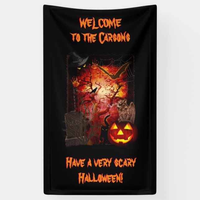 Beängstigende Halloween-Banner Banner (Vertikal)