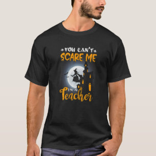 Beängstigende Halloween-Broom Moon Hexenlehrerin T-Shirt