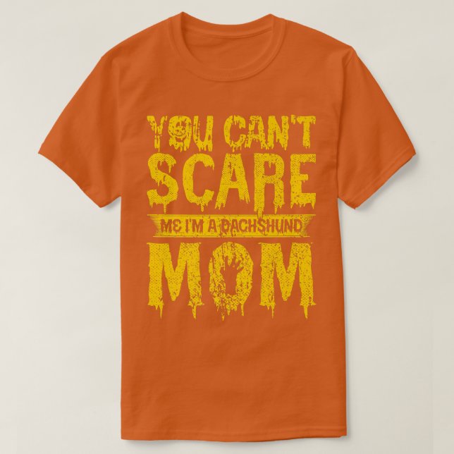 Beängstigende Halloween-Dackel T-Shirt (Design vorne)